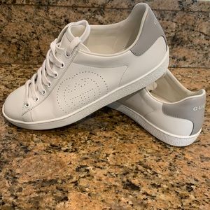 Gucci Ace Perforated Interlocking G Sneakers